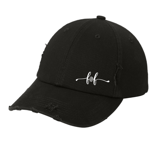 FINGERPRINT OF FREEDOM - DISTRESSED HAT (BLACK)