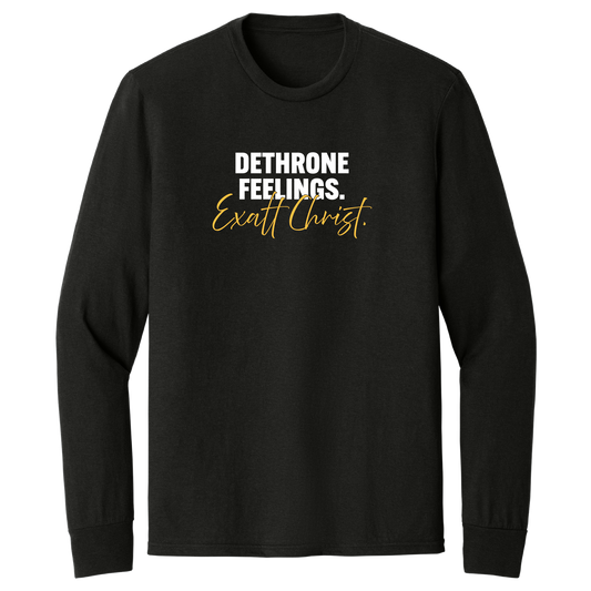 DETHRONE FEELINGS - LONG SLEEVE T-SHIRT (BLACK)