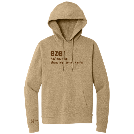 ezer - HOODIE (TAN)